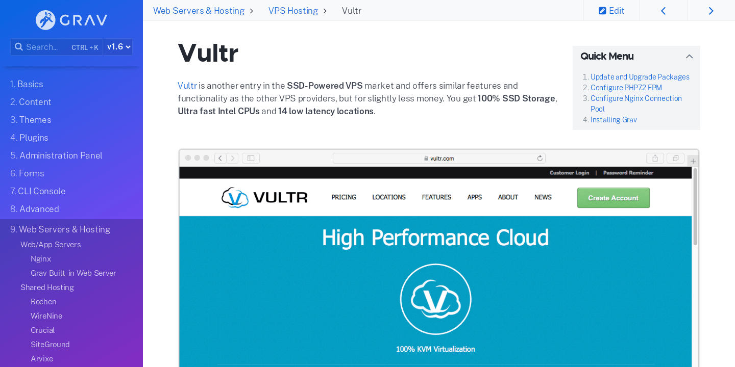 Vultr | Grav Documentation