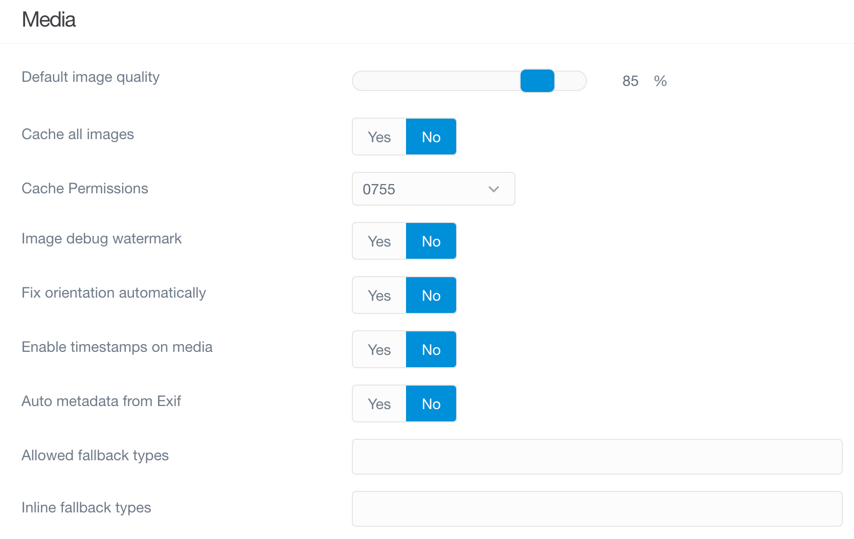 Admin Configuration