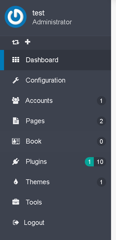 Admin book flex menu entry